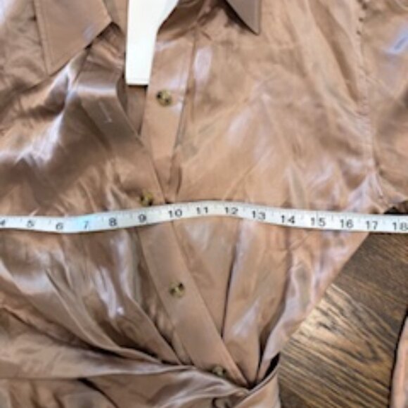 NWT Alexanderwang.t Draped Shirt Dress sz 2-4 - Picture 8 of 9
